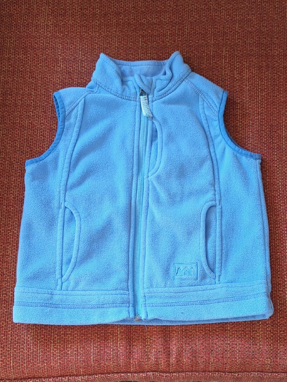 REI Fleece Full-Zip Vest, Periwinkle, 4T